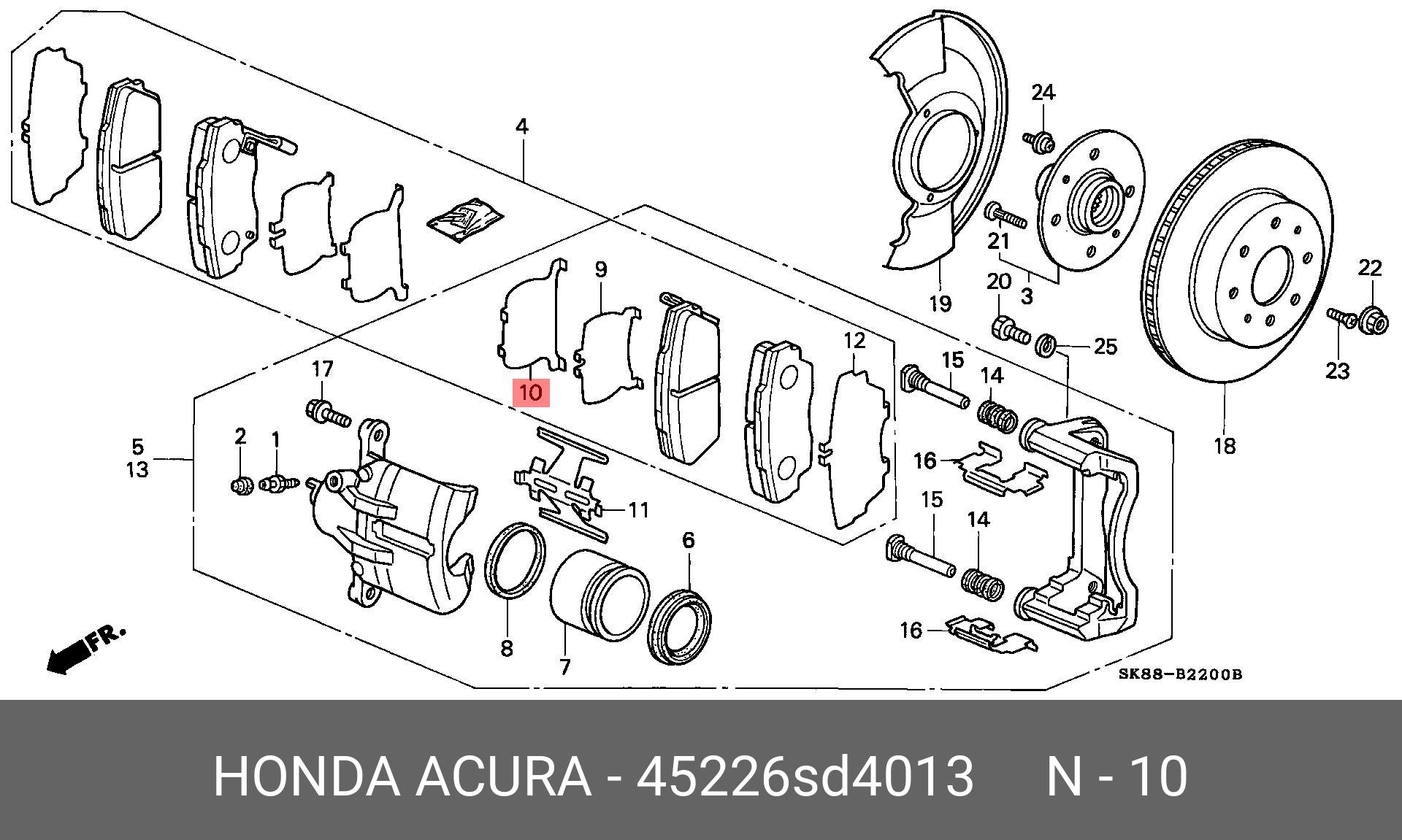 45226SD4013 HONDA 