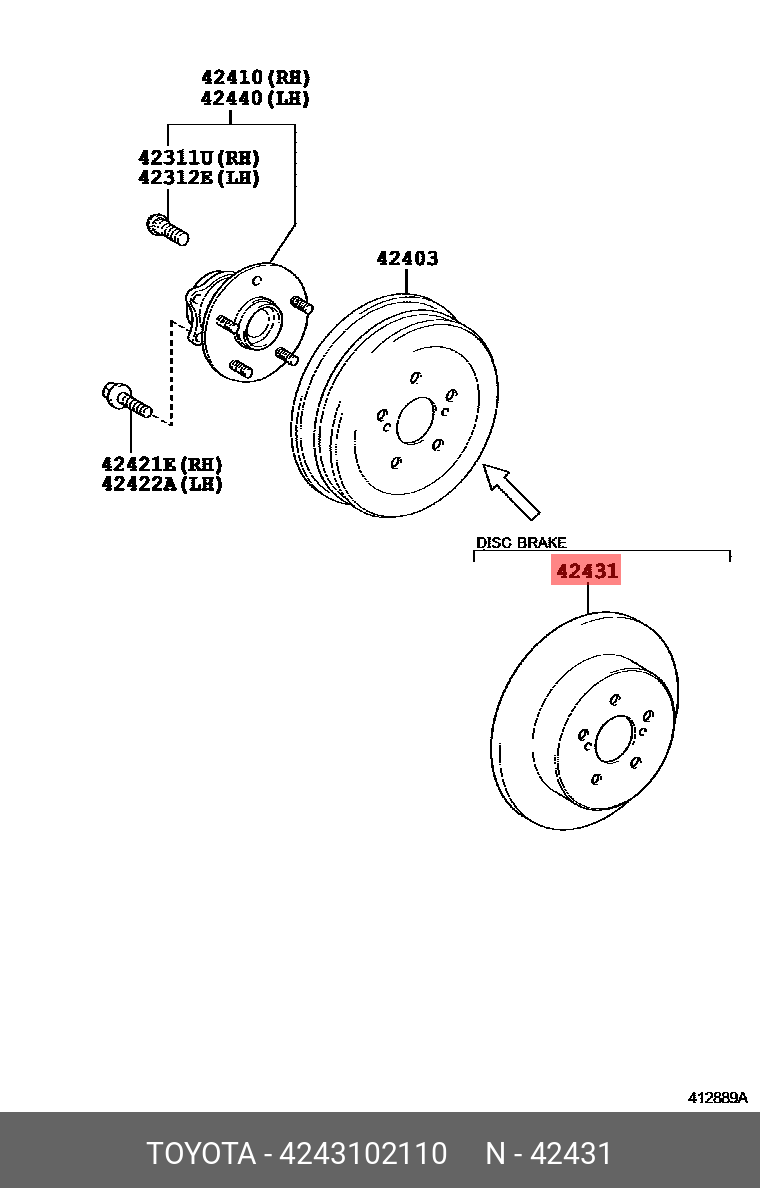 4243102110 TOYOTA -