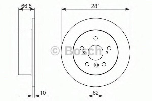 0986479C21 BOSCH Тормозной диск