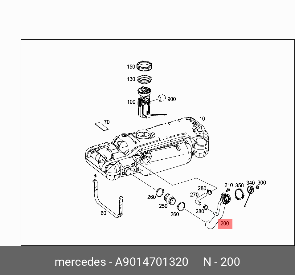 A9014701320 MERCEDES-BENZ ЗАЛИВНАЯ ГОРЛОВИНА
