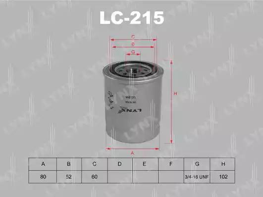 LC215 LYNX Фильтр масляный