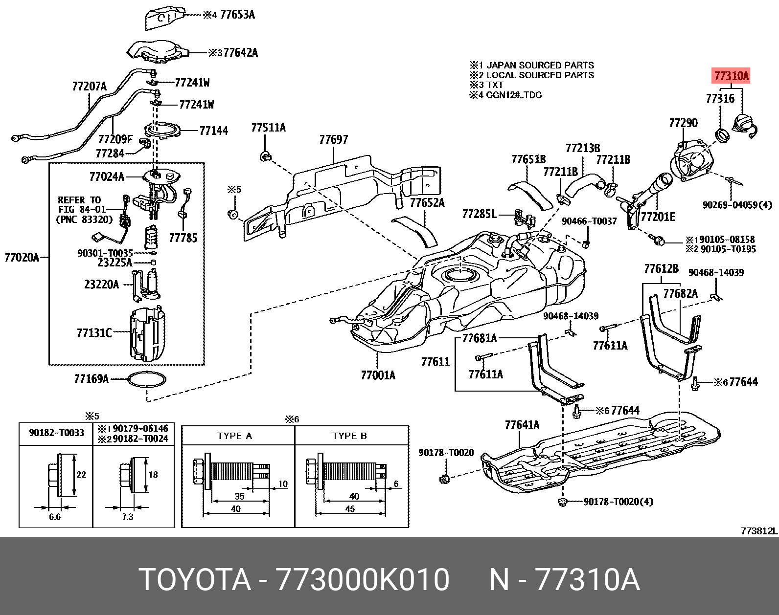 773000K010 TOYOTA -