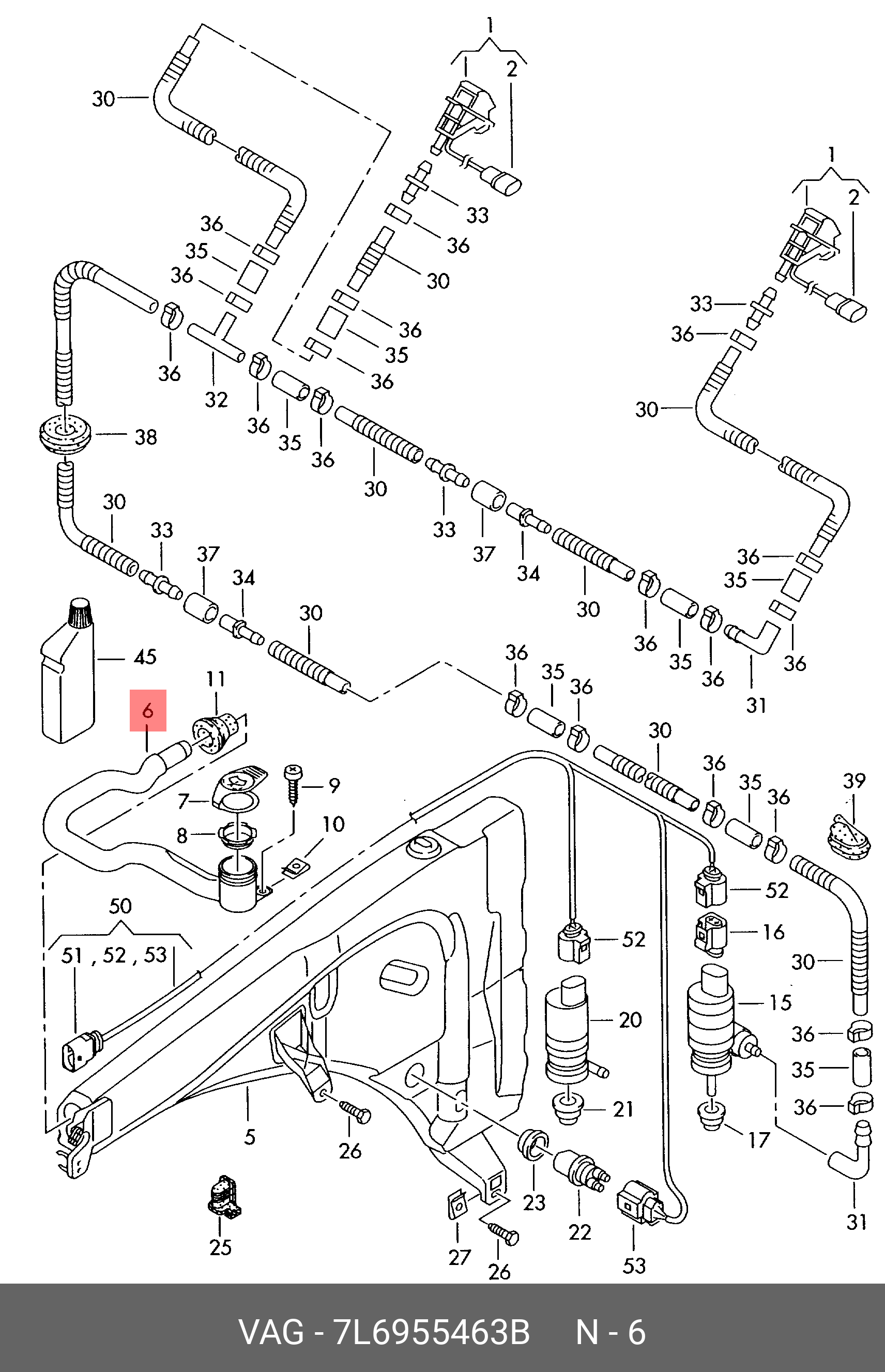 7L6955463B VAG Заливная горловина