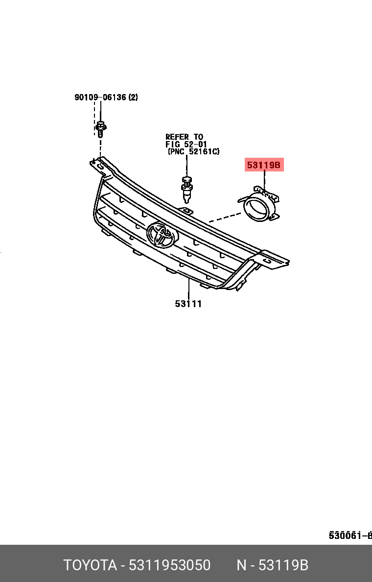 5311953050 TOYOTA ПИСТОН ПЛАСТИКОВЫЙ