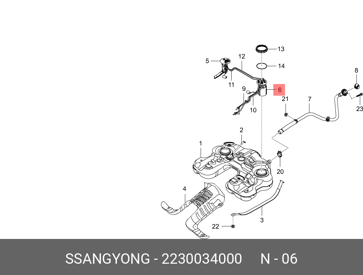 2230034000 SSANG YONG FUEL PUMP ASSY-MAIN