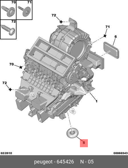 645426 PEUGEOT-CITROEN Заглушка