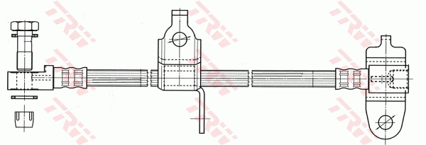 PHD990 TRW Шланг тормозной