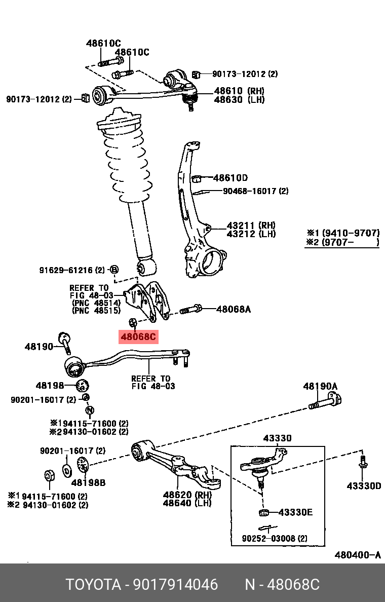9017914046 TOYOTA ГАЙКА МЕТАЛЛИЧЕСКАЯ