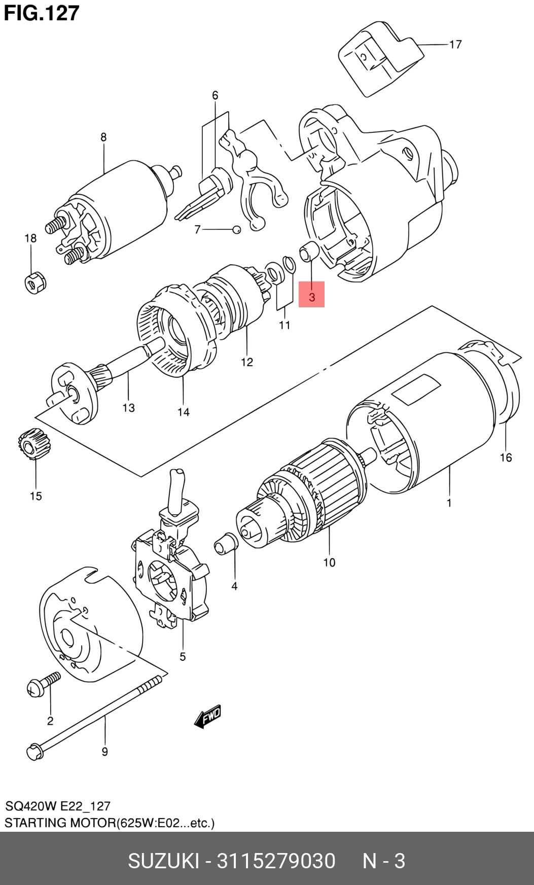 3115279030 SUZUKI ВТУЛКА РЕЗИНОВАЯ