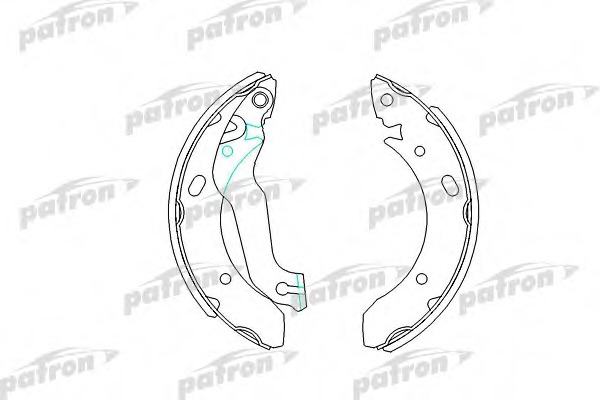 PSP319 PATRON Колодки тормозные барабанные