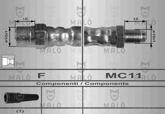 8039 MALO Тормозной шланг