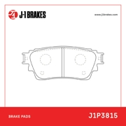 Тормозные колодки J-1 BRAKES J1P3815