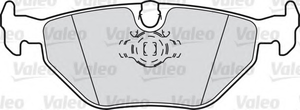 598311 VALEO Колодки торм зад