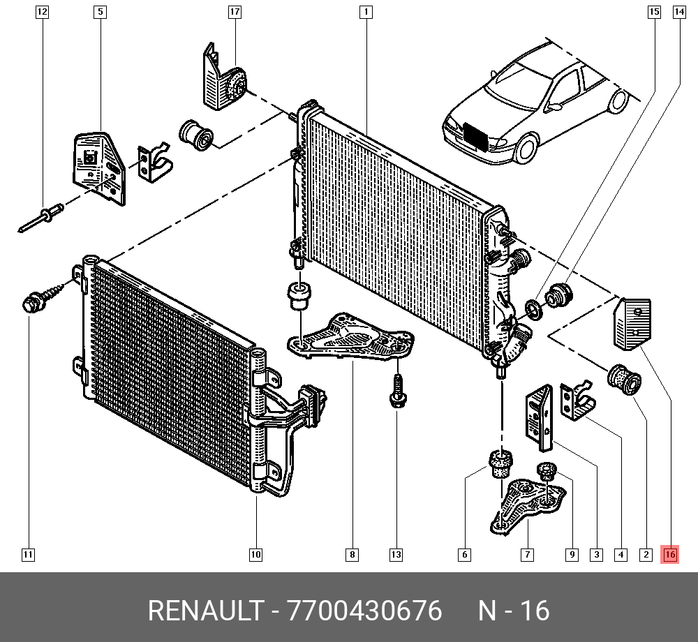 7700430676 RENAULT -