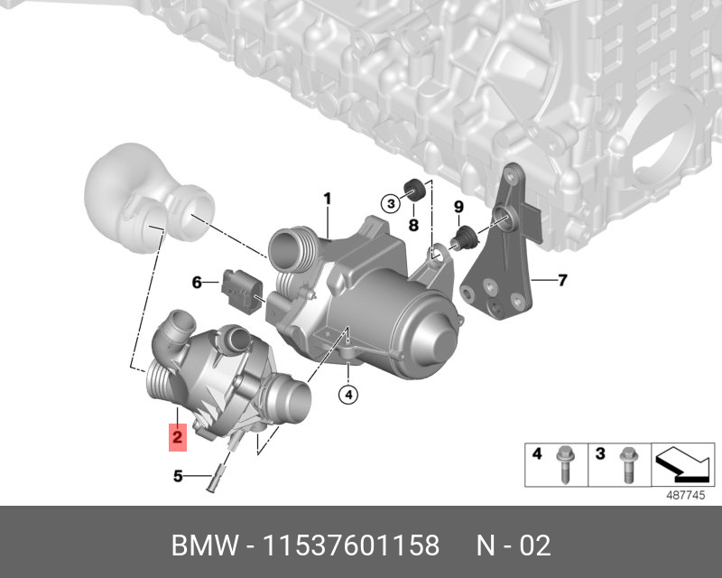 Умер новый доп насос системы охлаждения Quattro Freni - Volkswagen Touareg (2G),