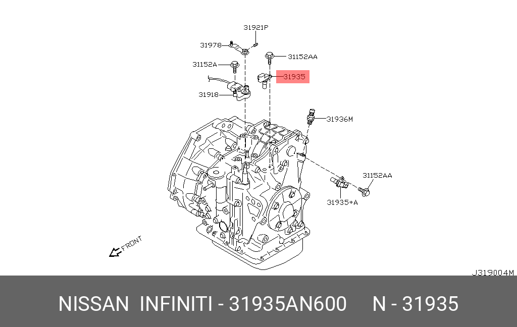 31935AN600 NISSAN SENSOR ASSY-REVOLUTION