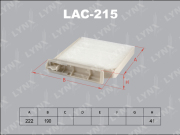 LAC215 LYNX Фильтр салонный