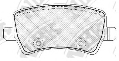 PN0463 NIBK Колодки задние (FORD GALAXYS-MAXVOLVO S80V70XC60XC70 07-) PN0463