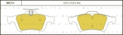 BB0254 BLITZ Колодки тормозные дисковые задние