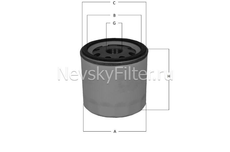 NF1006 NEVSKY FILTER NF1006 Фильтр масляный Невский ф-р (31105-1017010) (дв.Крайслер)