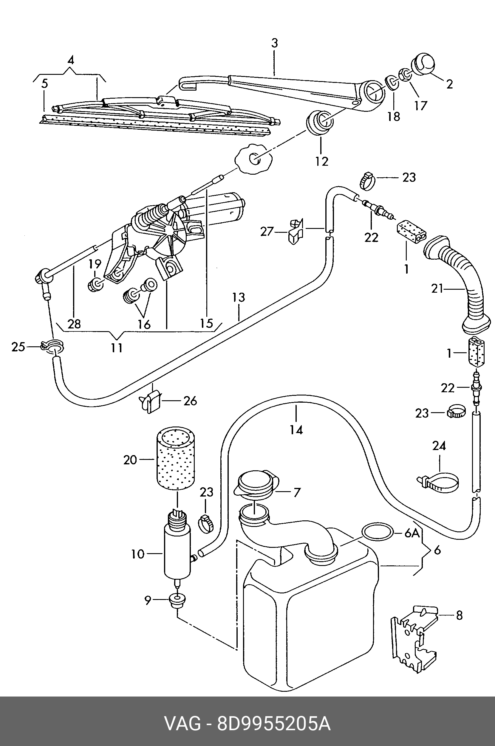 8D9955205A VAG Колпачок