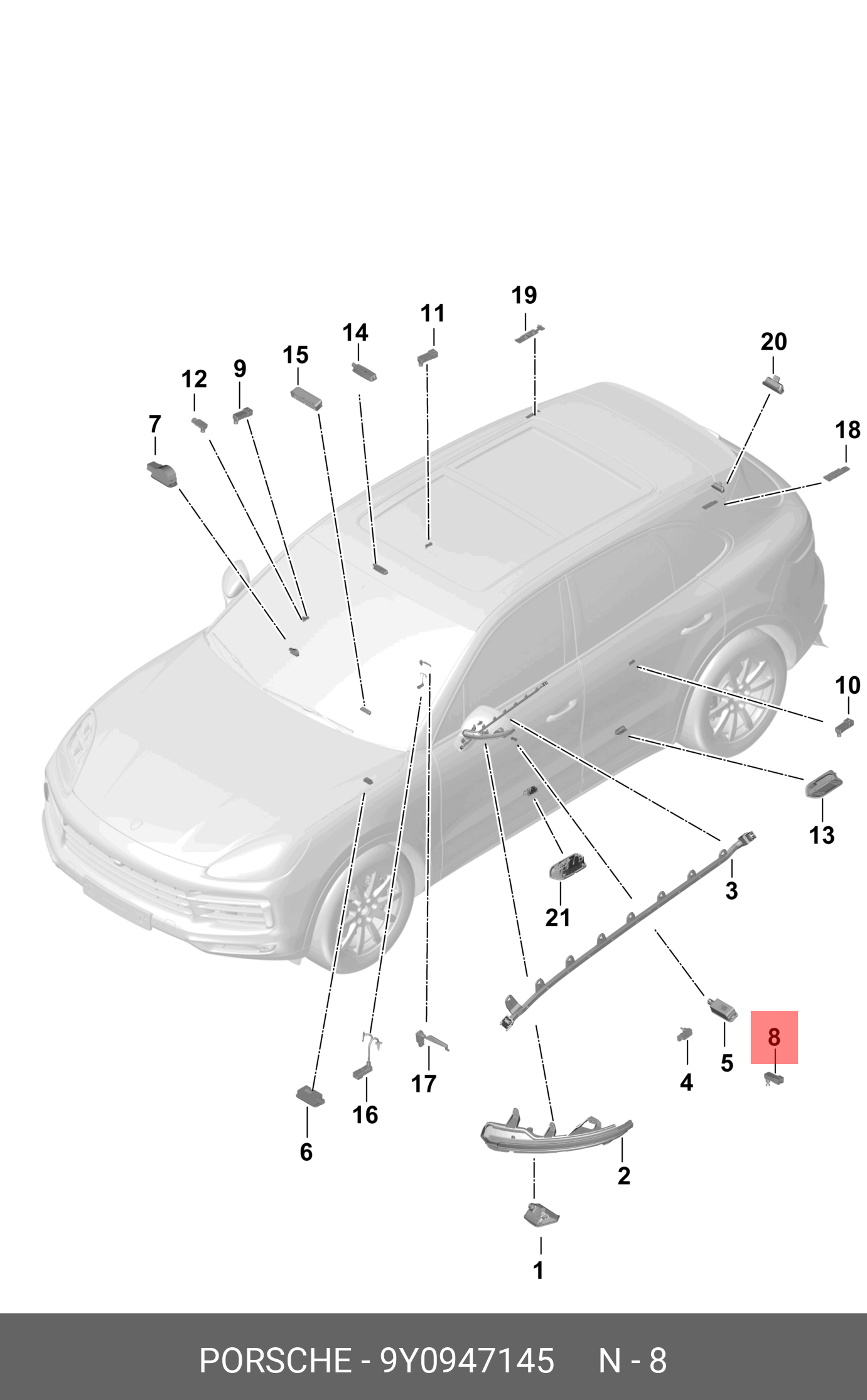 9Y0947145 PORSCHE -