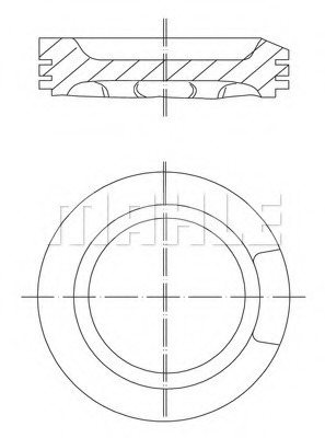 0330402 MAHLE Поршень