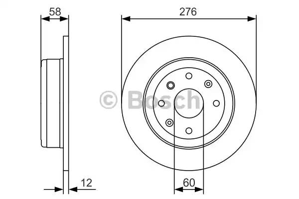 0986479A56 BOSCH Тормозной диск