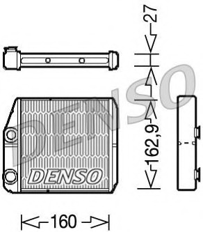 DRR09035 DENSO Теплообменник, отопление салона