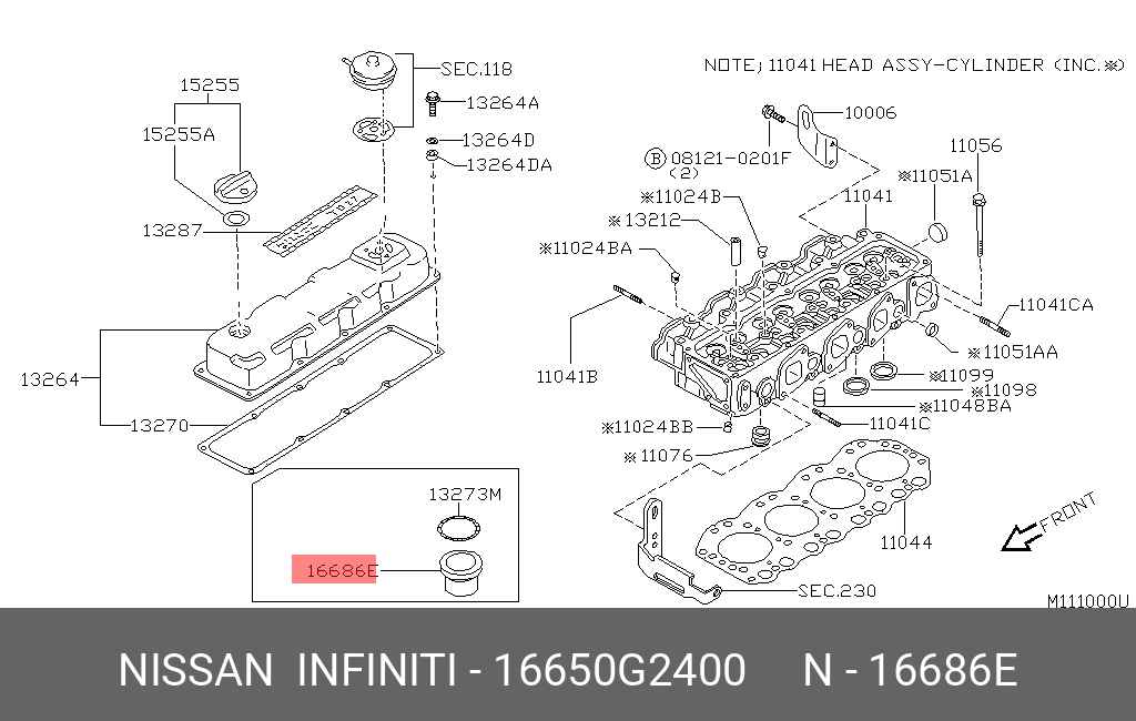 16650G2400 NISSAN 
