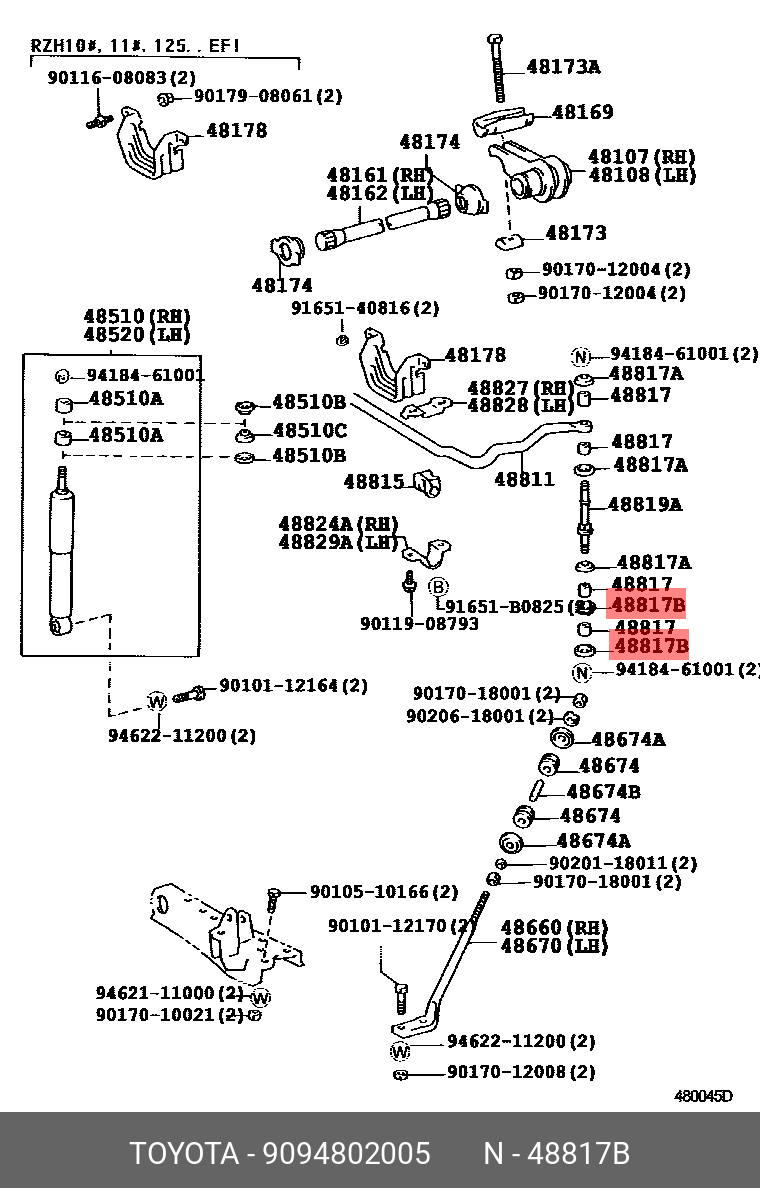 9094802005 TOYOTA ШАЙБА МЕТАЛЛИЧЕСКАЯ
