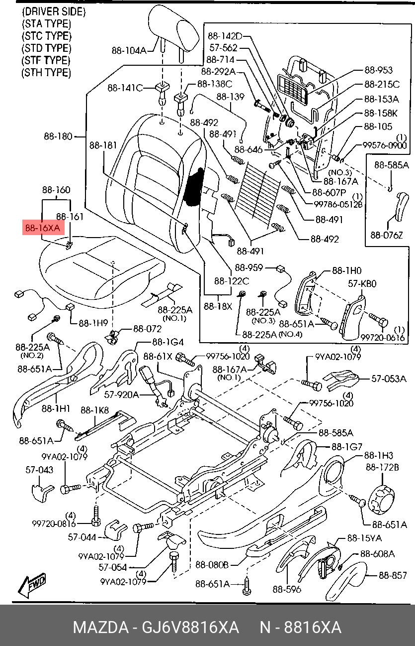 GJ6V8816XA MAZDA -