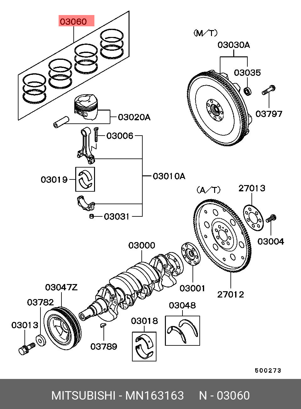 MN163163 MITSUBISHI КОЛЬЦА ПОРШНЕВЫЕ купить в интернет-магазине AvtoTO