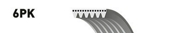 6PK1520 GATES Ремень ручейковый