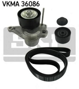 VKMA36086 SKF Комплект поликлиновых ремней