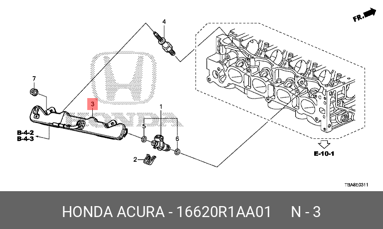 16620R1AA01 HONDA 