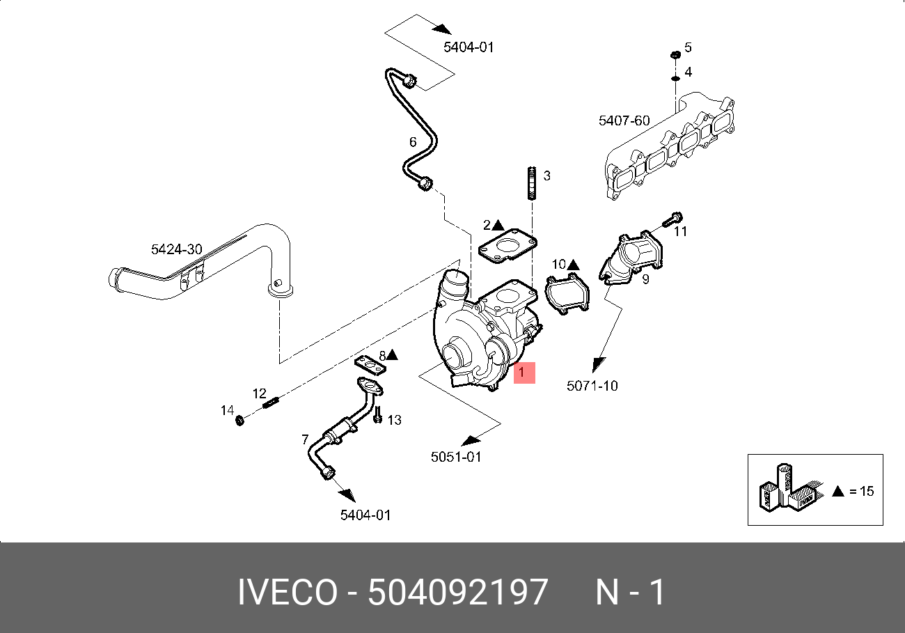 504092197 IVECO Компрессор, наддув