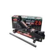RFTH22501CB ROCK FORCE Домкрат подкатной  гидравлический 2,5т с фиксацией  (h min 140мм, h max 387мм) с резиновой накладкой