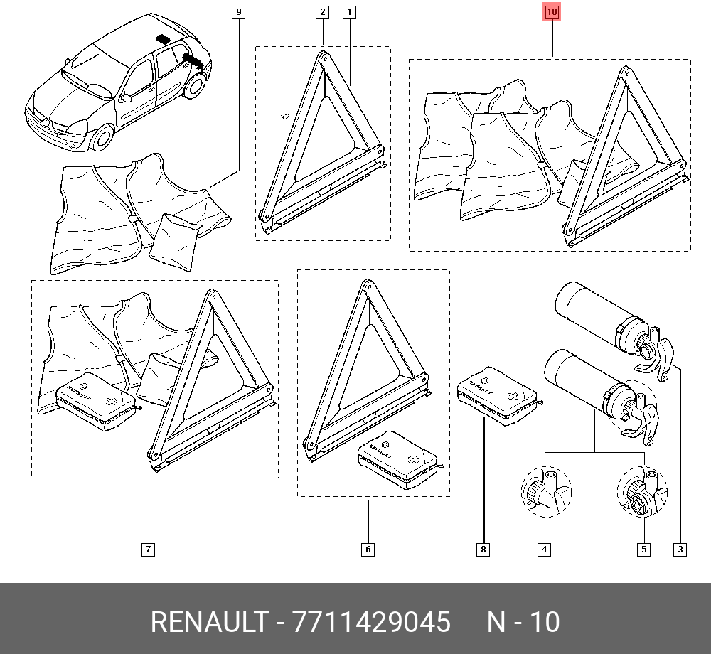 7711429045 RENAULT Деталь