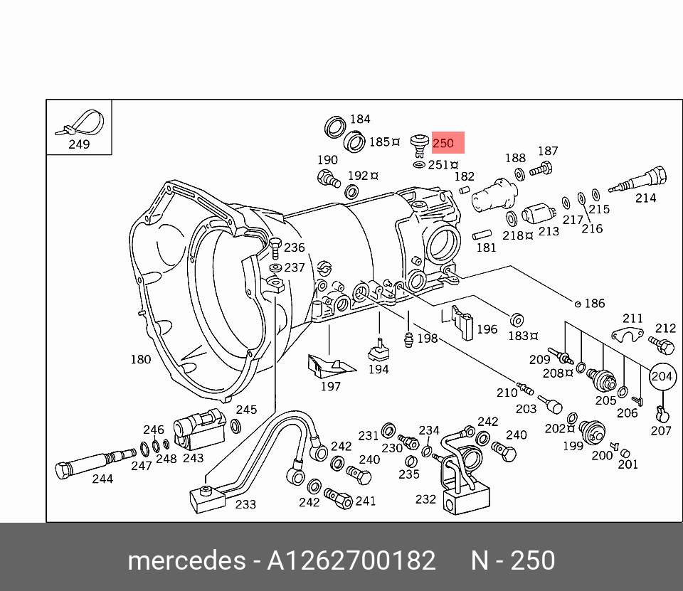 1262700182 MERCEDES-BENZ КЛАПАН СБРОСА ВОЗДУХА МКПП