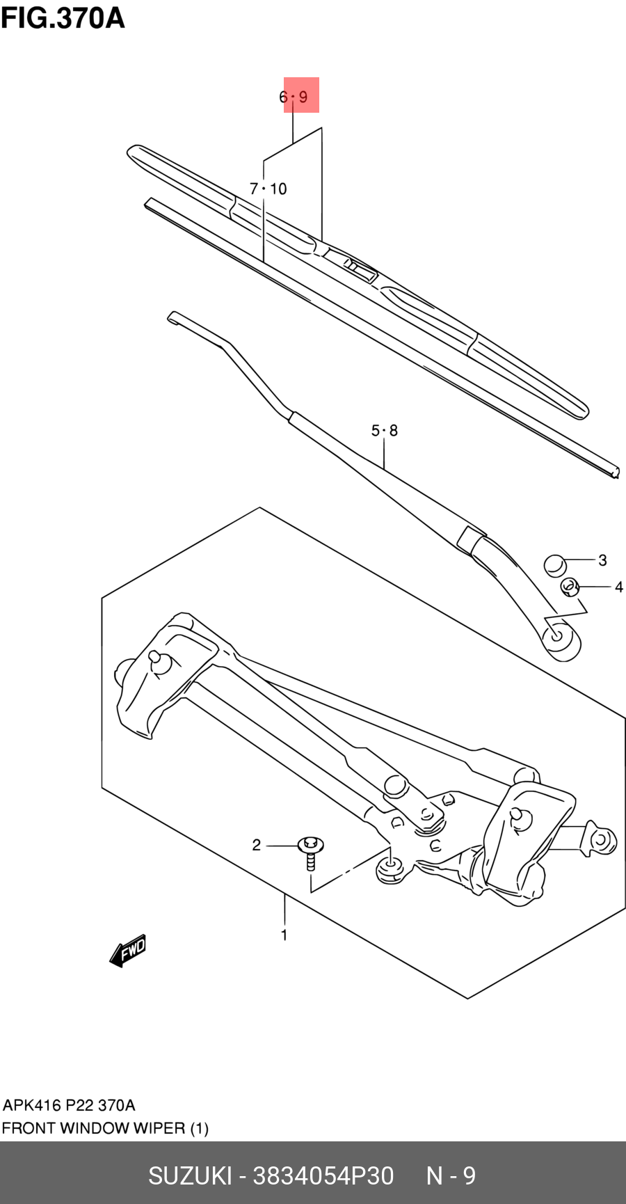 3834054P30 SUZUKI 