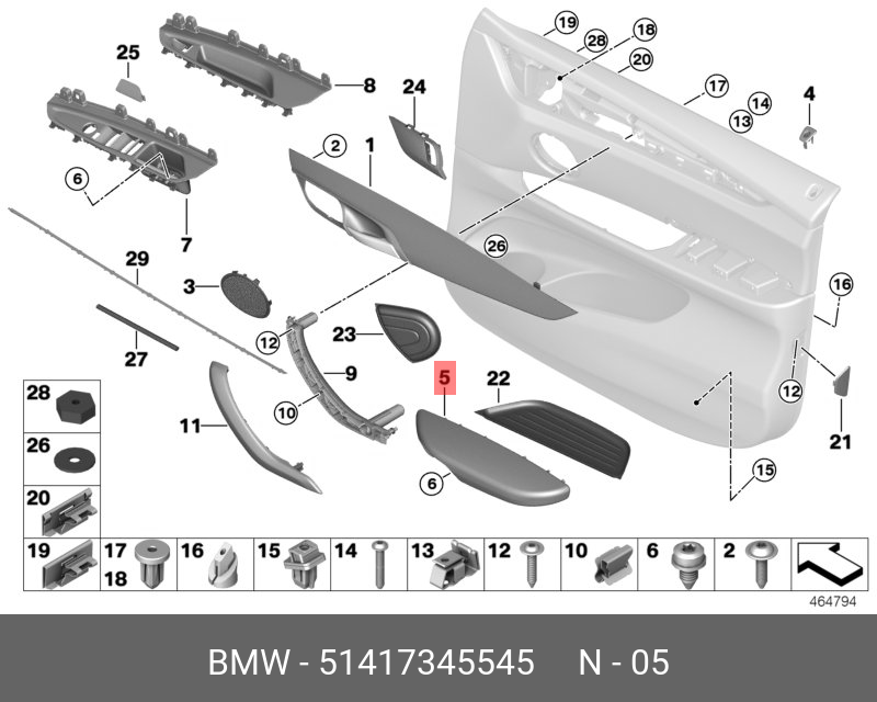 07146962771 BMW Зажим, красный купить в интернет-магазине AvtoTO