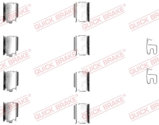 1091246 OJD (QUICK BRAKE) Комплектующие, колодки дискового тормоза