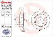 08A11431 BREMBO Тормозной диск окрашенный