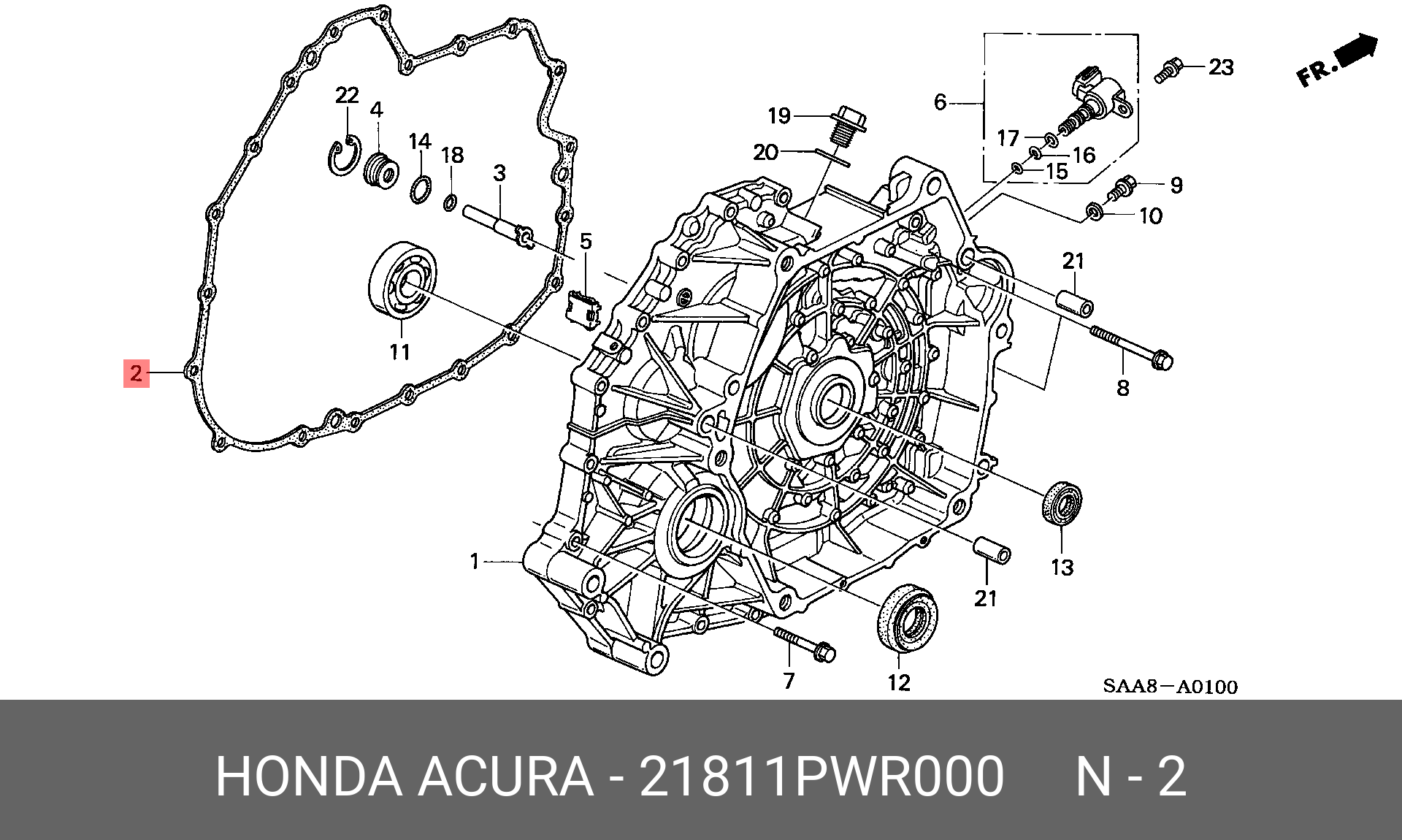 21811PWR000 HONDA 