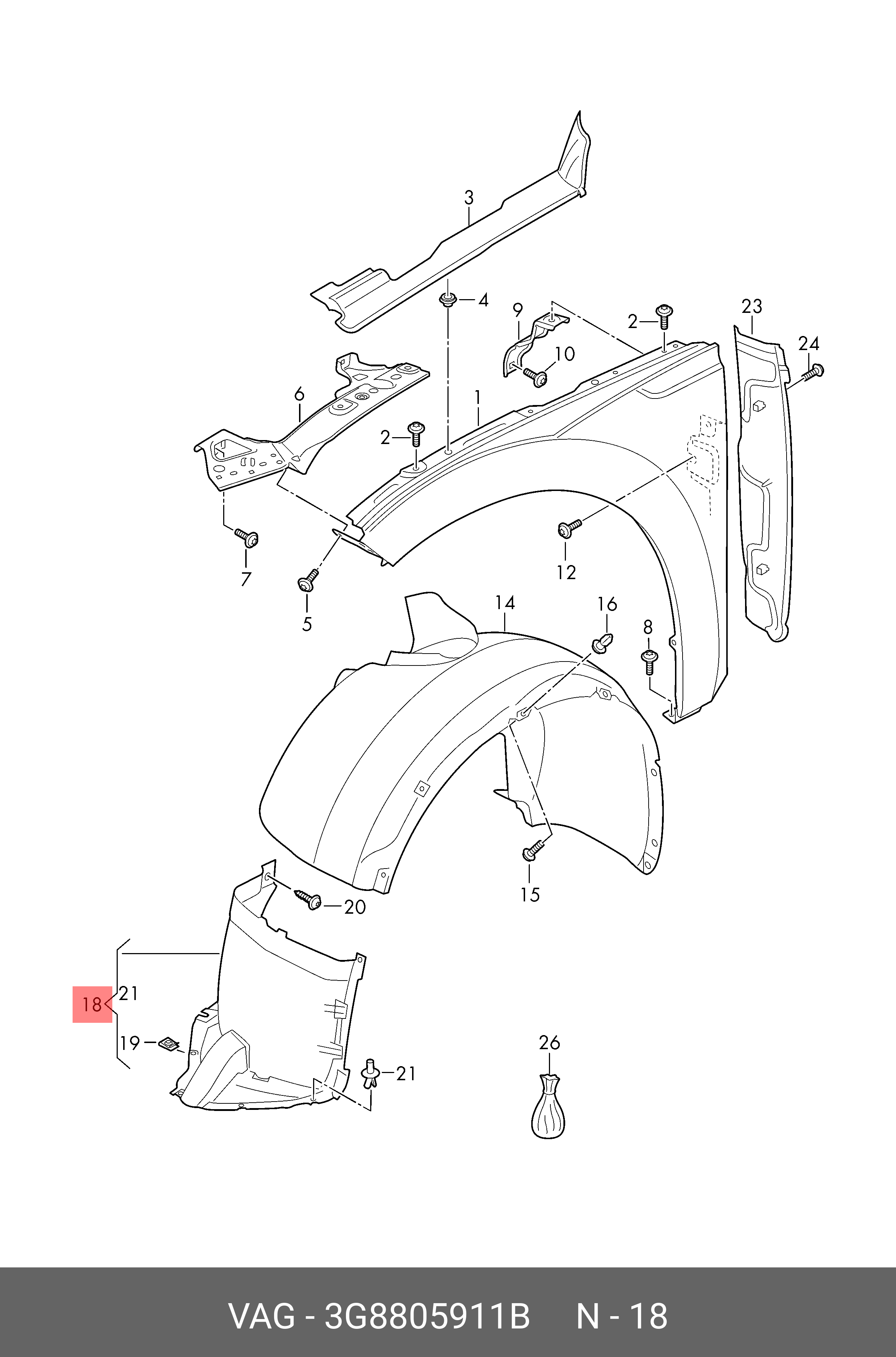 3G8805911B VAG -
