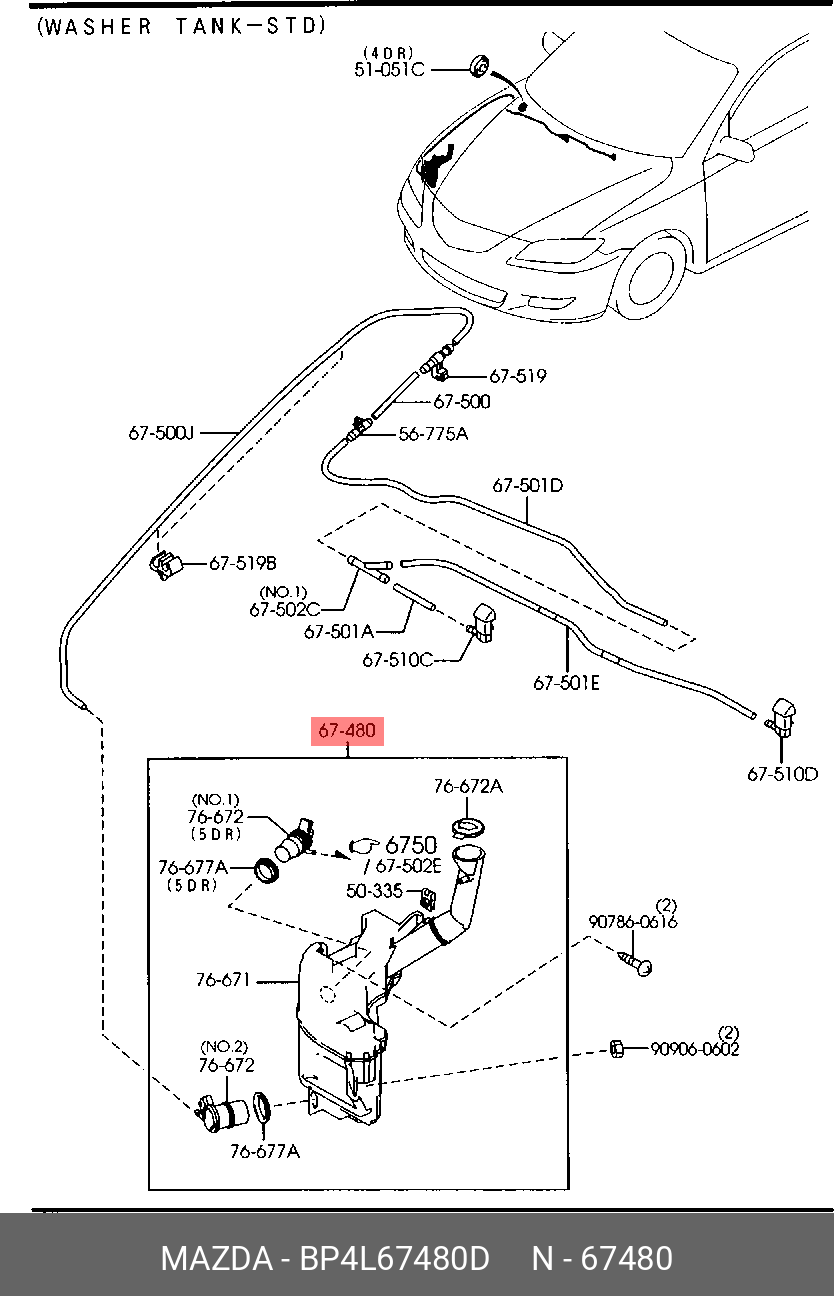 BP4L67480D MAZDA 