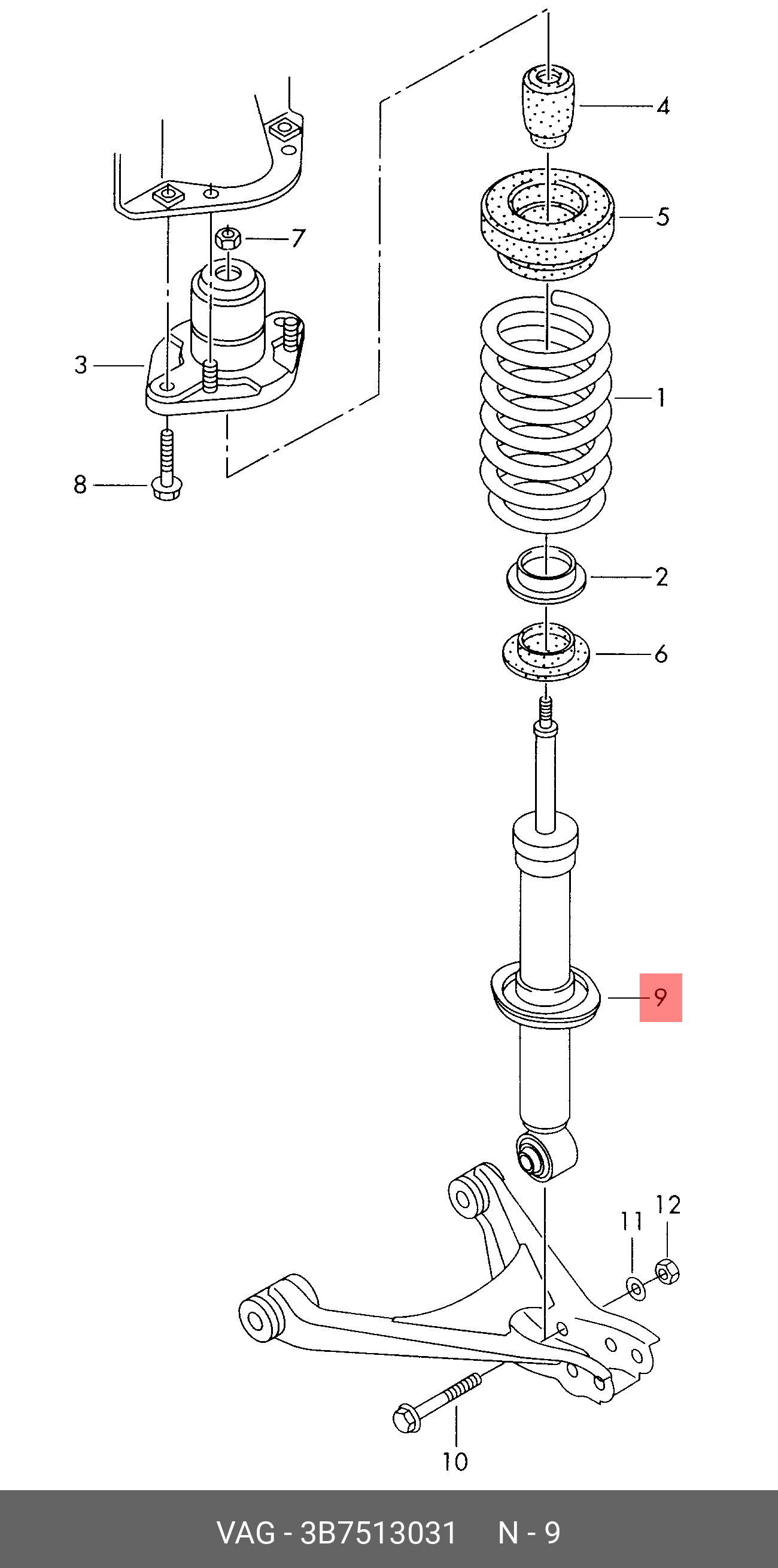 3B7513031 VAG 