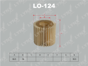LO124 LYNXAUTO Фильтр масляный