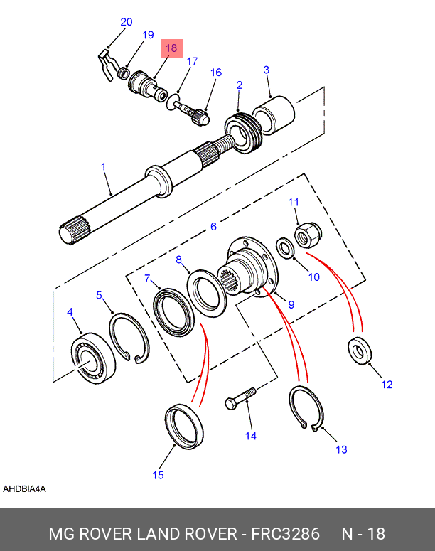 FRC3286 LAND ROVER Корпус